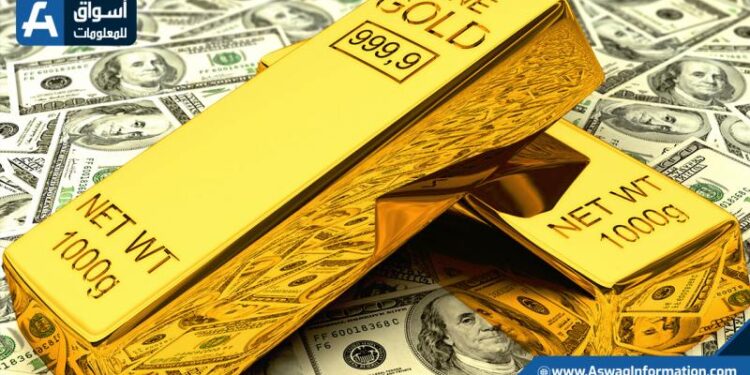 صعود أسعار الذهب العالمية و تراجع الدولار فى وسط ترقب لتوجهات البنك المركزى الأمريكى
